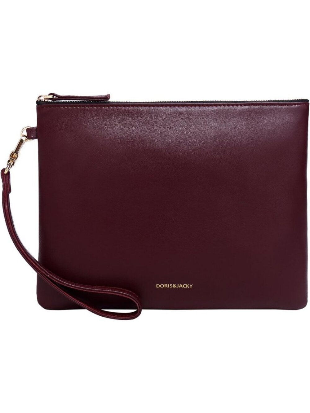 Stylish Lambskin Leather Wristlet Clutch Purse for Women - Large Phone Wallet